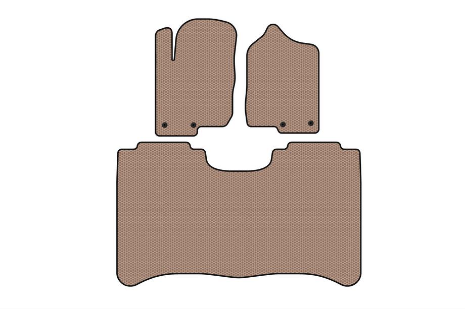 Nissan Titan 2004–2011 Gumijas paklājiņi Carsuit (Bēšs) Foto 1