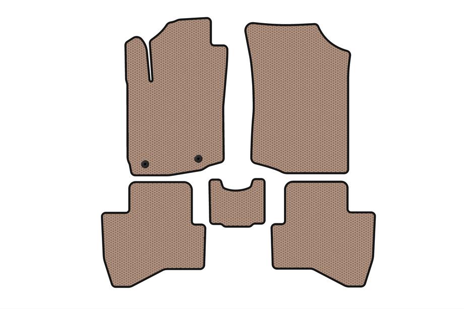 Peugeot 108 2014–2021 Gumijas paklājiņi Carsuit (HB, bēši) Image