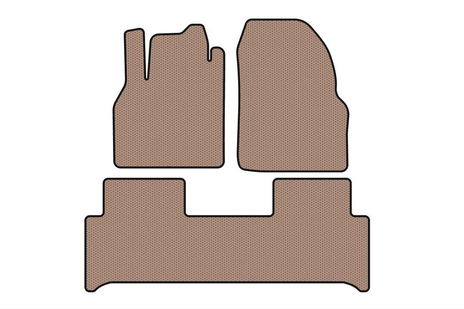 Renault Scenic/Grand 2003–2009 Gumijas paklājiņi Carsuit (Bēšs) Image