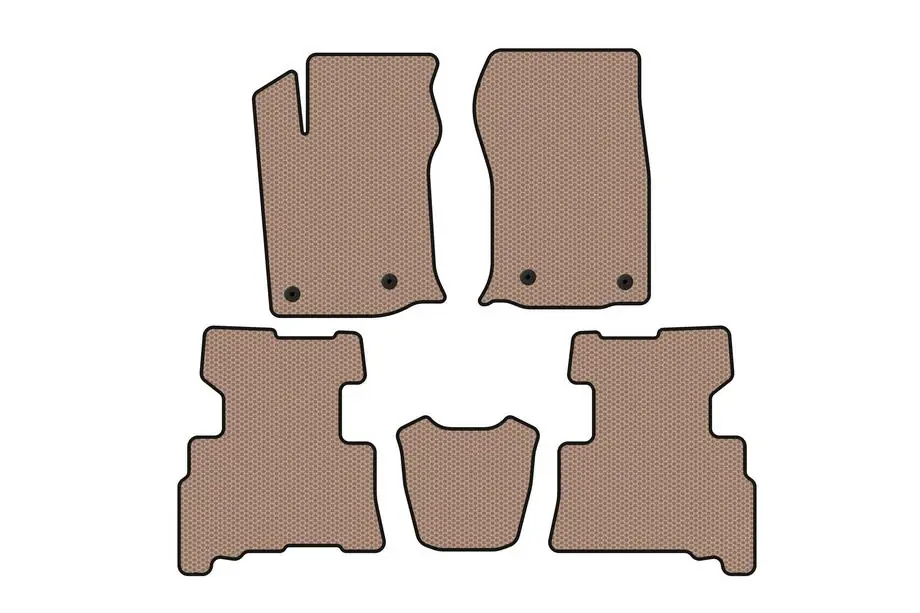 Toyota 4Runner 2009–2024 Gumijas salona paklājiņi Carsuit (2 rindas, 2014-2024, 7-vietīgs, bēšs) Image