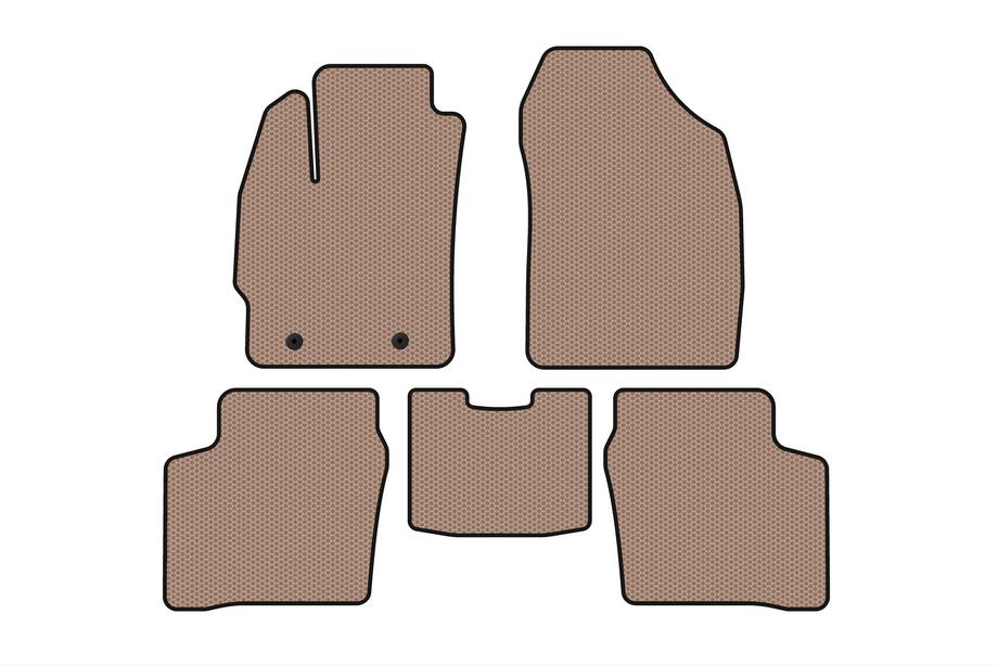 Toyota Prius 2003–2009 Gumijas paklājiņi Carsuit (LB, bēšs) Image