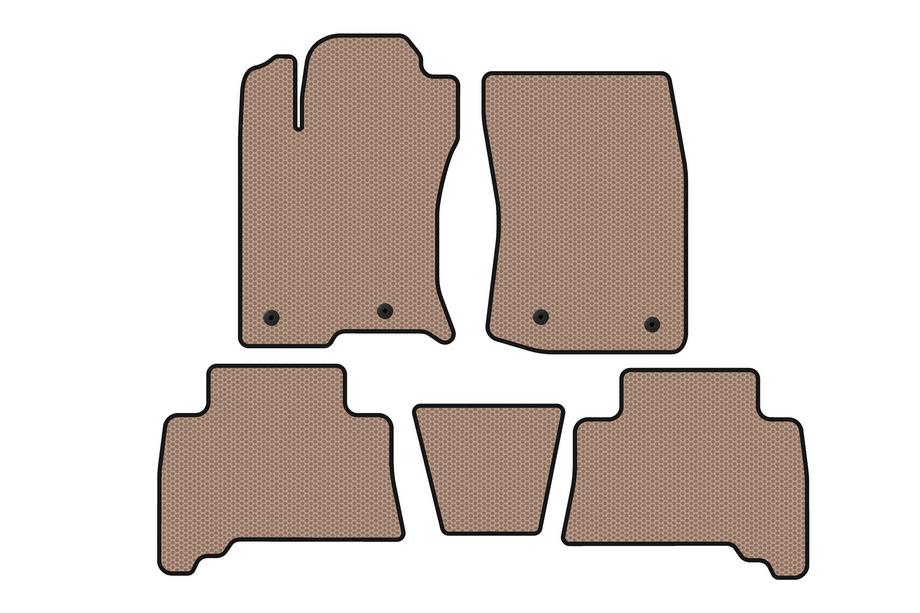Toyota 4Runner 2009–2024 Gumijas salona paklājiņi Carsuit (2009-2014, bēši) Foto 1