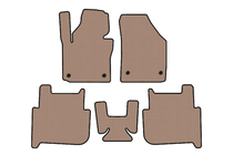 Volkswagen Touran 2003–2010 Gumijas salona paklājiņi Carsuit (2 rindas, 2006-2010, 7-vietīgs, bēšs) foto 1