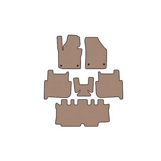 Carsuit gumijas salona paklājiņi (3 rindas, 2006-2010, 7-vietīgs, bēšs) Volkswagen Touran 2003–2010 foto 1