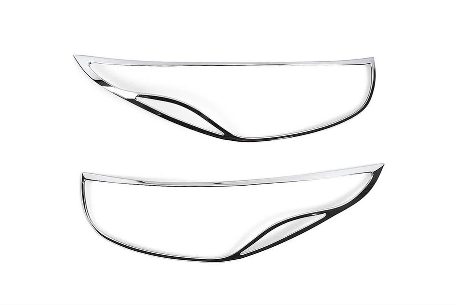 Hyundai IX-35 2010–2015 Hroma priekšējo lukturu uzlikas (2013-2015, 2 gab., plastmasa) Foto 2