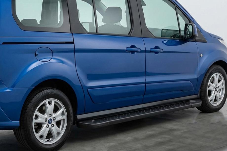 Ford Connect 2014–2021 Sānu pakāpieni Allmond Black (2 gab., alumīnijs) Maxi riteņu bāze Image