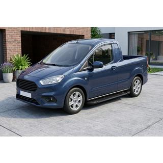 Sānu pakāpieni RedLine Black (2 gab., alumīnijs) Ford Courier 2014–2023 foto 1