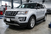 Ford Explorer 2011–2019 Sānu pakāpieni Bosphorus Black (2 gab., alumīnijs) foto 1