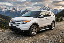 Ford Explorer 2011–2019 Sānu pakāpieni Allmond Grey (2 gab., alumīnijs) foto 1