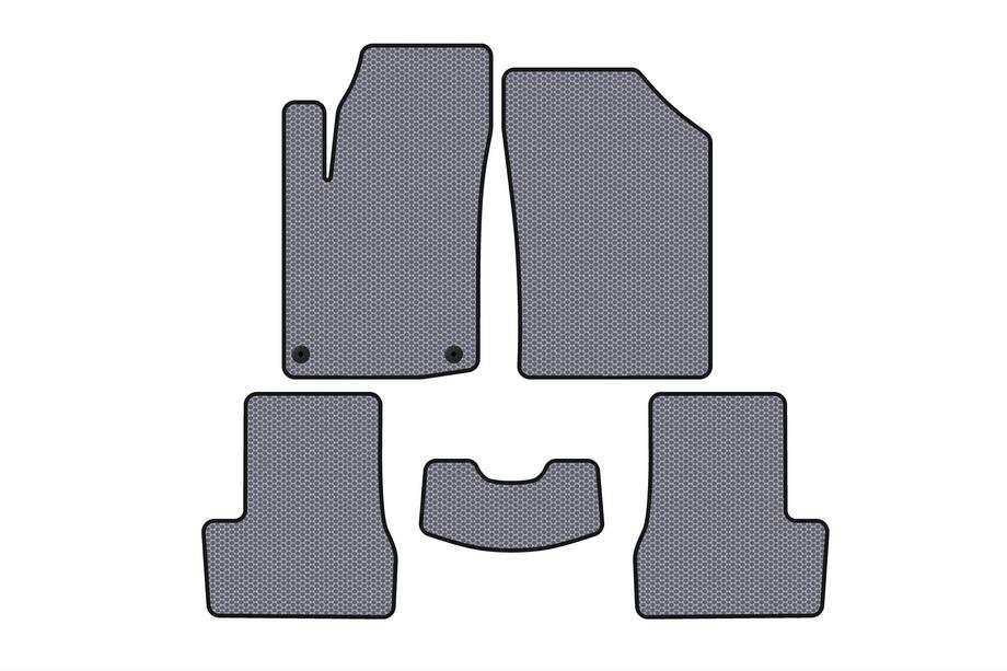Citroen C-3 2009–2016 Carsuit gumijas salona paklājiņi (HB, pelēki) Image