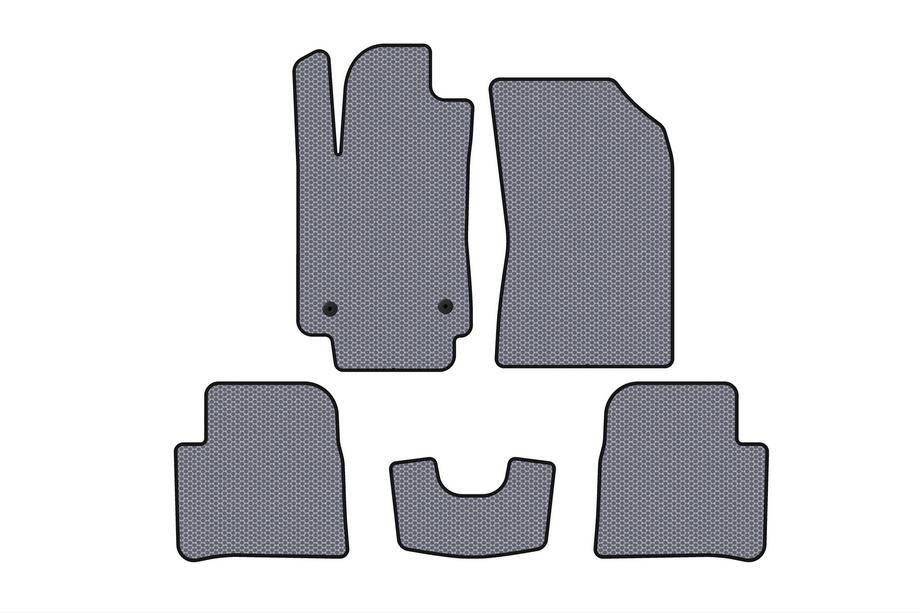 Citroen C-3 2016–2023 Carsuit gumijas salona paklājiņi (HB, pelēki) Image