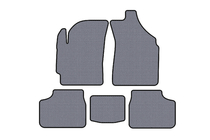 Daewoo Matiz 2009–2015 Gumijas salona paklājiņi Carsuit (Pelēki) foto 1