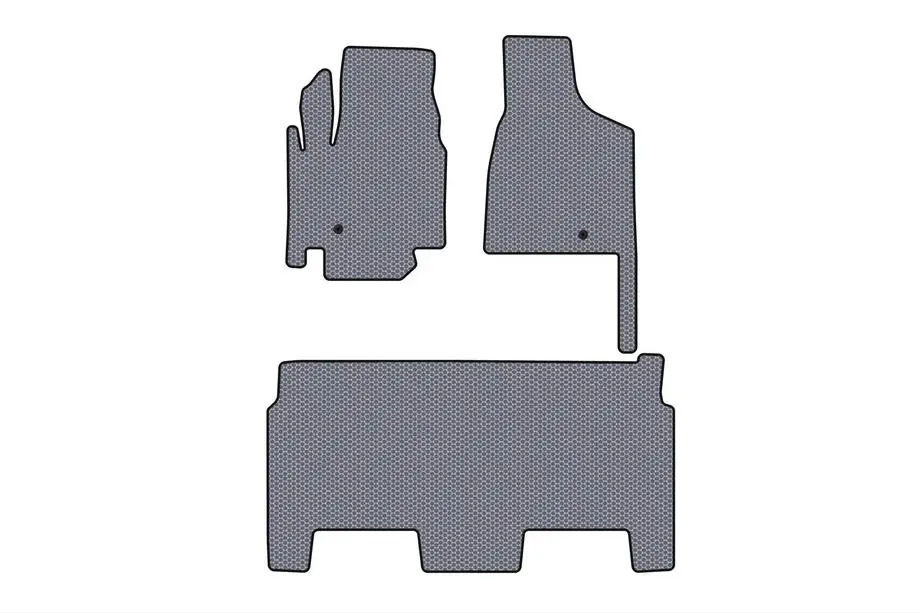 Dodge Grand Caravan V 2008–2020 Gumijas salona paklājiņi Carsuit (2008–2020, 2 rindas, 8-vietīgs/SXT komplektācija, pelēki) Image