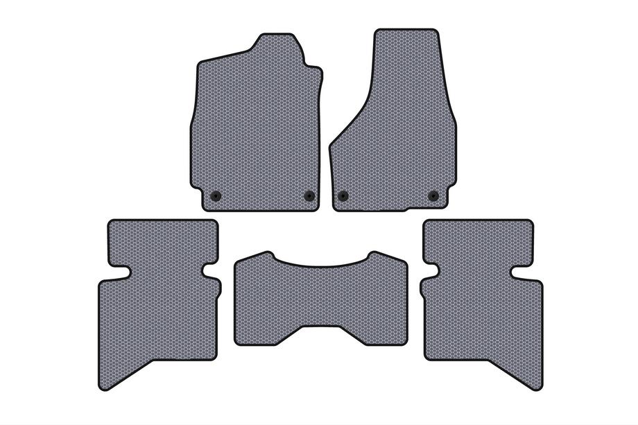Dodge RAM (DS/DJ/D2) 2009–2024 Carsuit gumijas salona paklājiņi (2009+, 5-vietīgs/4-vietīga kabīne, pelēks) Image