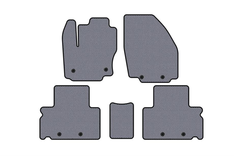 Ford S-Max 2007–2014 Gumijas salona paklājiņi Carsuit (Pelēki) Foto 1