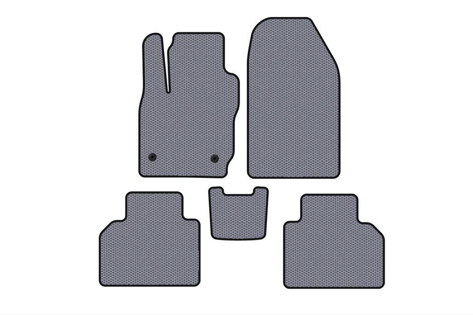 Ford Courier 2014–2023 Gumijas salona paklājiņi Carsuit (Pelēki) Image