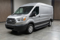 Ford Transit 2014– Sānu sliekšņi Allmond Black (2 gab., alumīnijs) foto 1