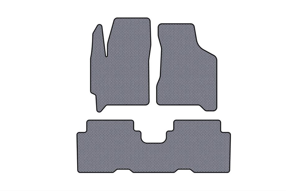 Kia Carens 1999–2012 Gumijas salona paklājiņi Carsuit (Pelēki) Image