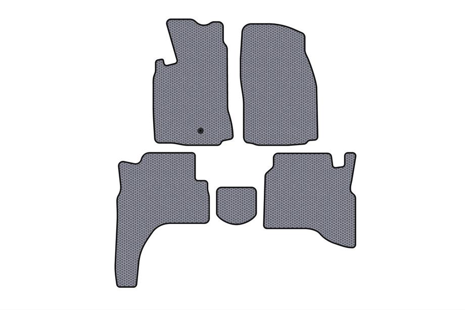 Mitsubishi Pajero Sport 1996–2007 Gumijas salona paklājiņi Carsuit (Pelēki) Foto 1