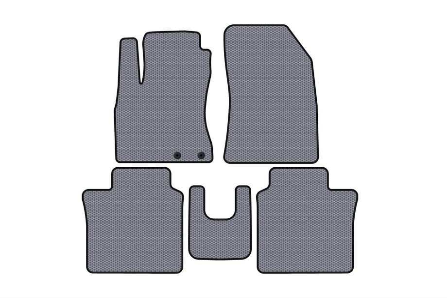 Nissan Note 2012–2020 Carsuit gumijas salona paklājiņi (HB, pelēki) Image