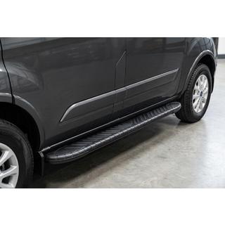 Sānu pakāpieni Bosphorus Black (2 gab., alumīnijs) Ford Custom 2013–2022 foto 1