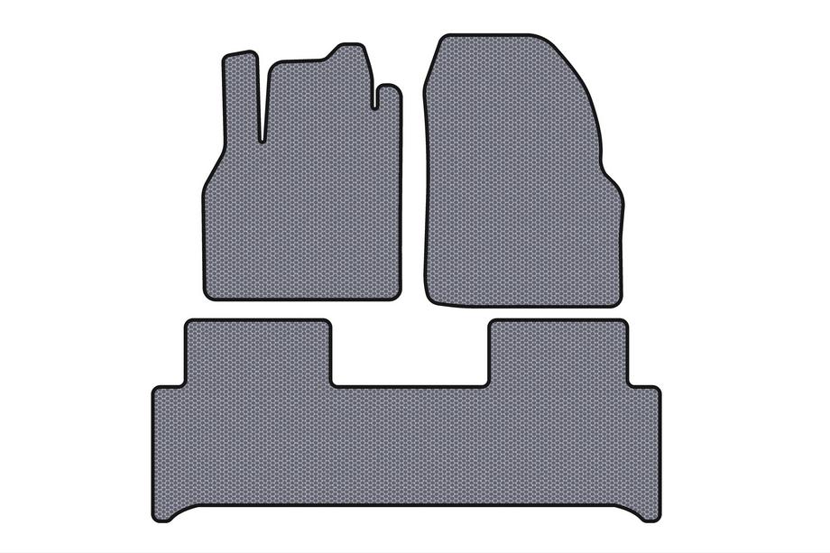 Renault Scenic/Grand 2003–2009 Gumijas salona paklājiņi Carsuit (Pelēki) Image