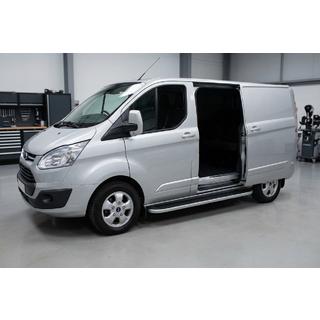 Sānu pakāpieni Tayga Grey (2 gab., alumīnijs) Ford Custom 2013–2022 foto 1
