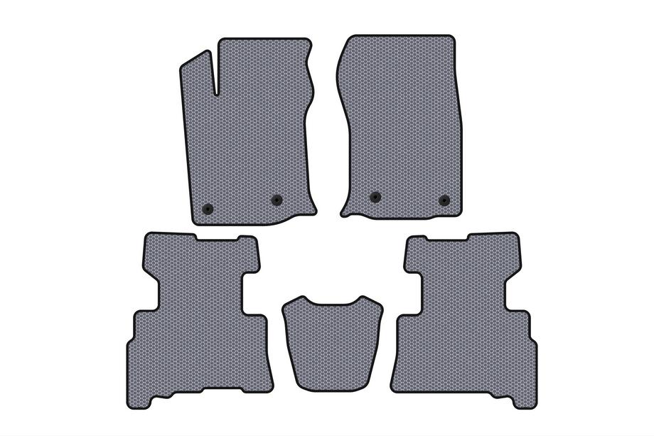 Toyota 4Runner 2009–2024 Carsuit gumijas salona paklājiņi (2 rindas, 2014-2024, 7-vietīgs, pelēks) Image