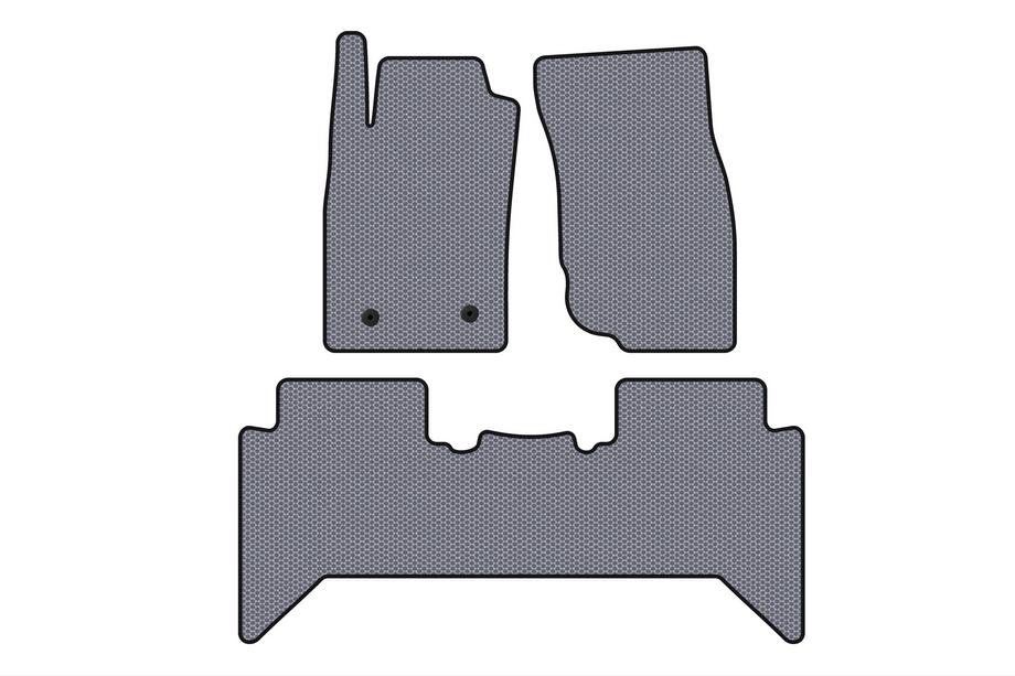 Toyota Hilux 2006–2015 Gumijas salona paklājiņi Carsuit V2 (Pelēki) Foto 1
