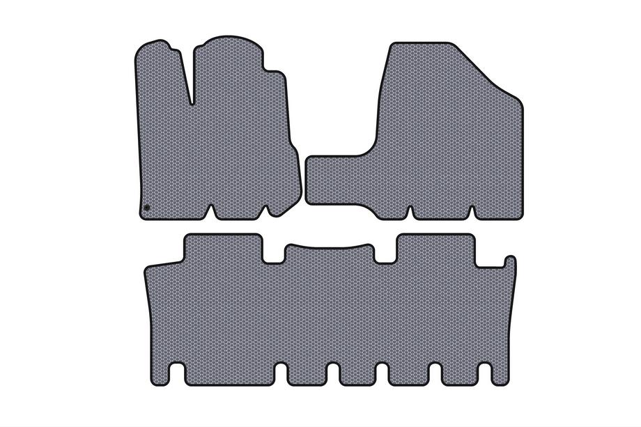 Toyota Sienna 2003–2009 Gumijas paklājiņi Carsuit (2 rindas, pelēki) Image