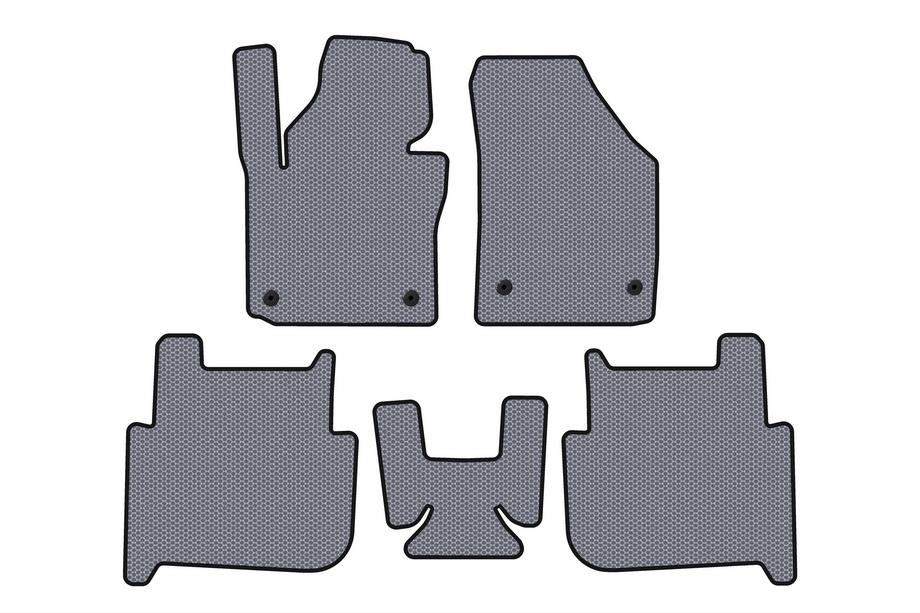 Volkswagen Touran 2003–2010 Salona gumijas paklāji Carsuit (2 rindas, 2006-2010, 7-vietīgs, pelēks) Foto 1