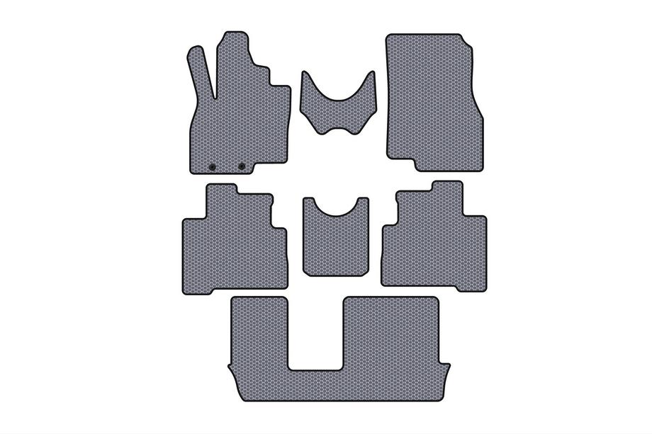 Mitsubishi Grandis 2003–2011 Gumijas paklājiņi Carsuit (3 rindas, pelēki) Image