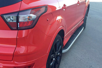 Ford Kuga/Escape 2013–2019 Sānu sliekšņi Tayga Grey (2 gab., alumīnijs) foto 12