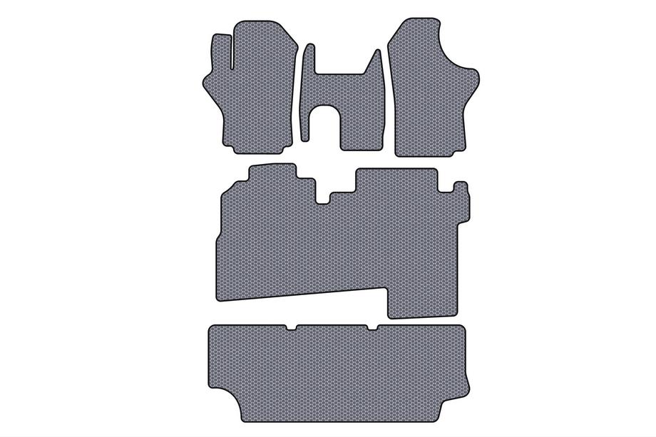 Hyundai H200, H1, Starex 1998–2007 Gumijas salona paklāji Carsuit (2004-2007, 3 rindas, 8-vietīgs, pelēks) Image
