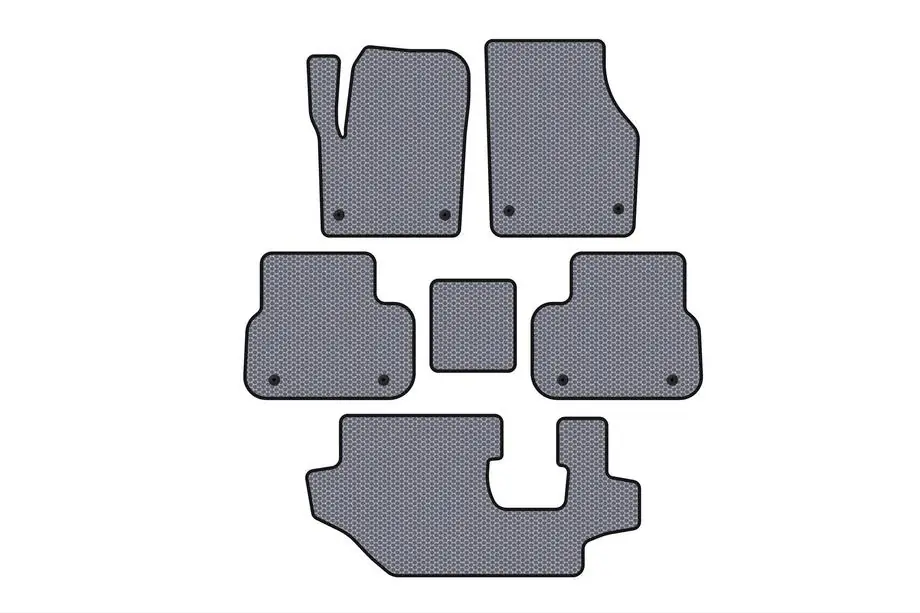 Land Rover Discovery Sport 2014– Gumijas salona paklāji Carsuit (2014-2019, 3 rindas, pelēks) Image