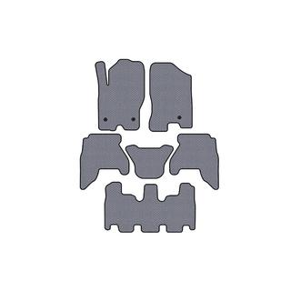 Gumijas salona paklāji Carsuit V1 (3 rindas, pelēks, 2010-2014) Nissan Pathfinder R51 2005–2014 foto 1