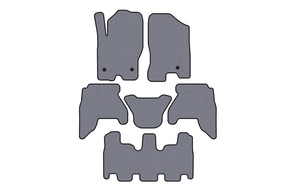 Nissan Pathfinder R51 2005–2014 Gumijas salona paklāji Carsuit V1 (3 rindas, pelēks, 2010-2014) Image