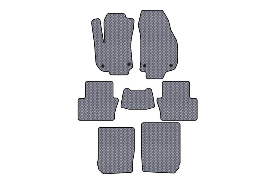 Opel Zafira B 2005–2011 Gumijas paklājiņi Carsuit (3 rindas, pelēki) Image