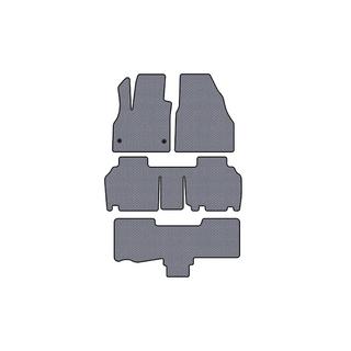 Carsuit gumijas paklāji (3 rindas, 5 durvju/7 vietīgs, pelēks) Renault Kangoo 2008–2020 foto 1