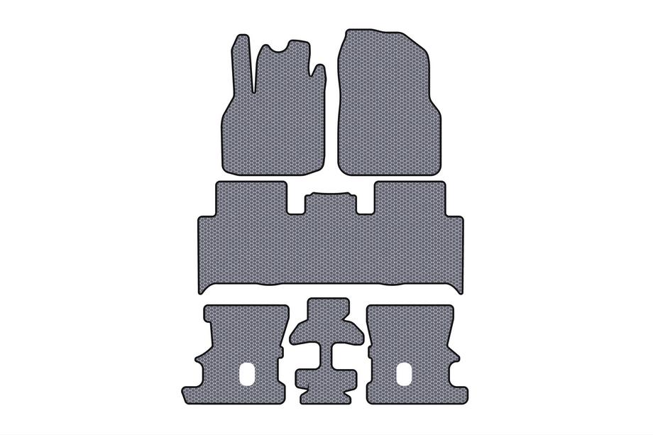 Renault Scenic/Grand 2003–2009 Gumijas paklājiņi Carsuit (3 rindas, pelēki) Image