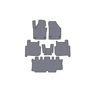 Gumijas salona paklājiņi Carsuit (3 rindas, 2006-2010, 7-vietīgs, pelēks) Volkswagen Touran 2003–2010 foto 1