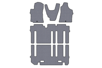 Hyundai H300, H1, Starex 2008–2020 Carsuit gumijas salona paklājiņi (pilns komplekts, pelēki) foto 1