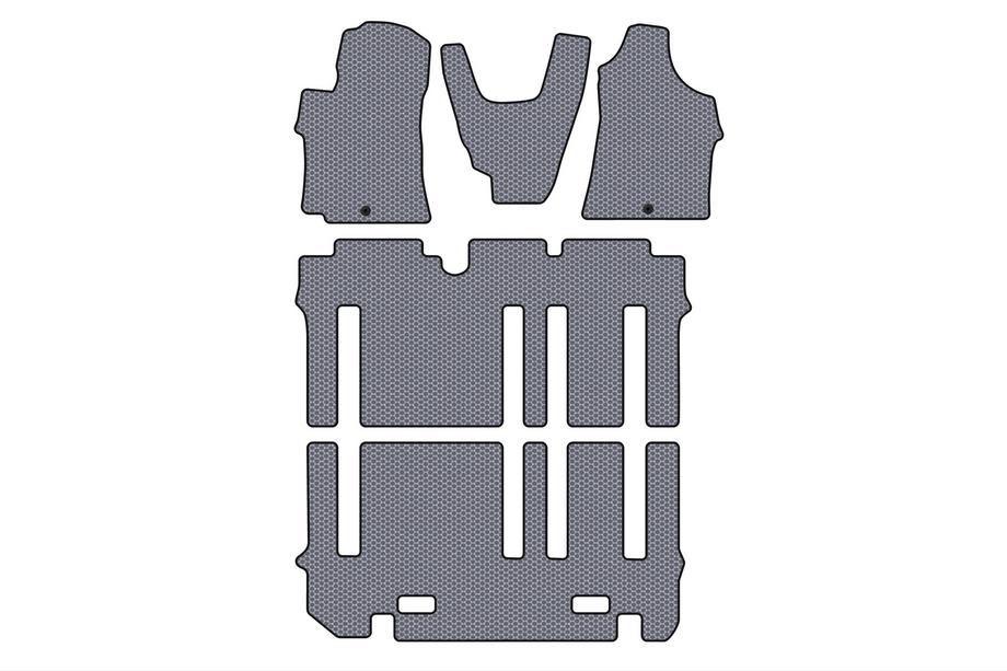 Hyundai H300, H1, Starex 2008–2020 Carsuit gumijas salona paklājiņi (pilns komplekts, pelēki) Image
