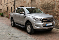 Ford Ranger 2011–2022 Sānu sliekšņi Allmond Black (2 gab., alumīnijs) foto 1