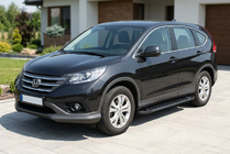 Honda CRV 2012–2016 Sānu sliekšņi RedLine Black (2 gab., alumīnijs) foto 1