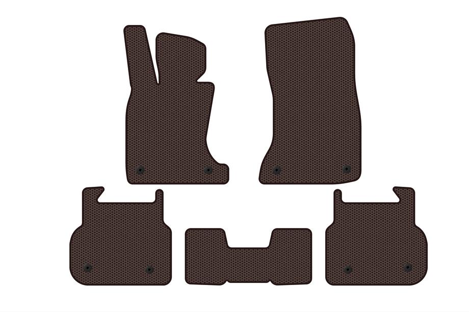 BMW 7. sērija F01/F02 2008–2015 Carsuit gumijas paklājiņi salonam (F01, brūni) Image