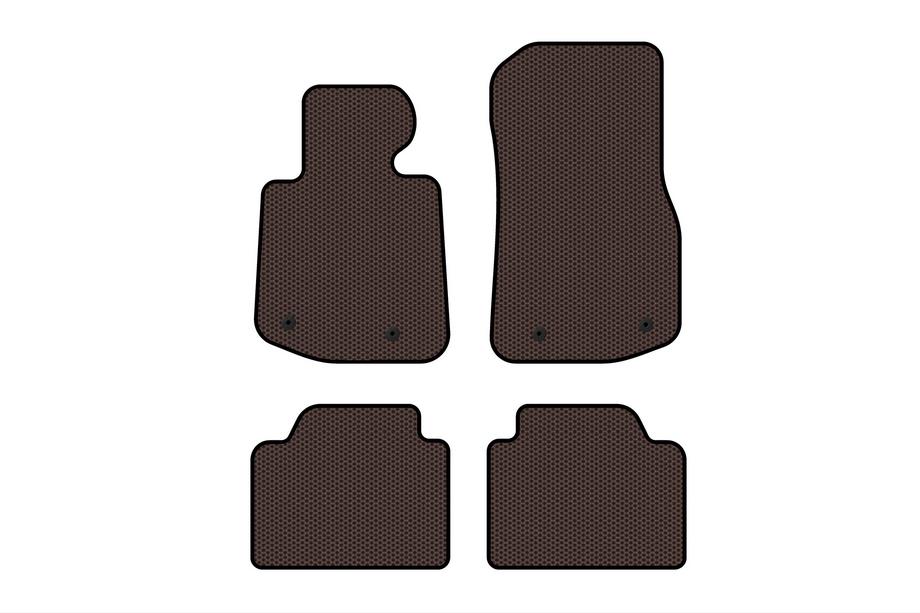 BMW 4 sērija F32/F33/F36 2012–2020 Gumijas salona paklājiņi Carsuit V2 (Brūni) Image