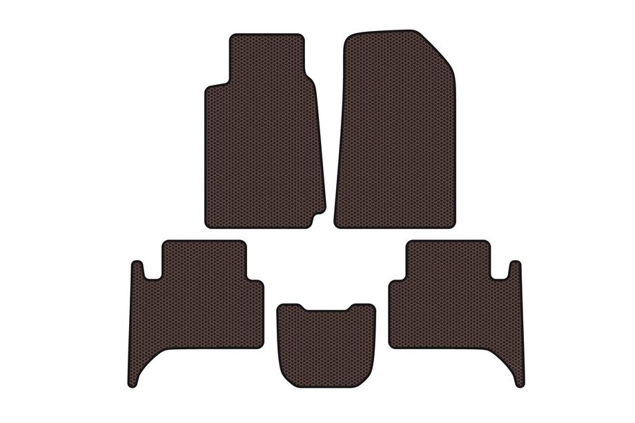 Chevrolet Trailblazer 2012–2019 Carsuit gumijas salona paklājiņi (2 rindas, brūni) Image