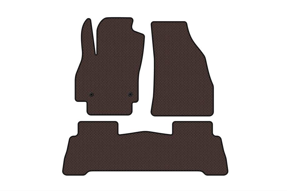 Fiat Fiorino/Qubo 2008–2024 Carsuit gumijas salona paklājiņi (Fiorino, brūni) Foto 1