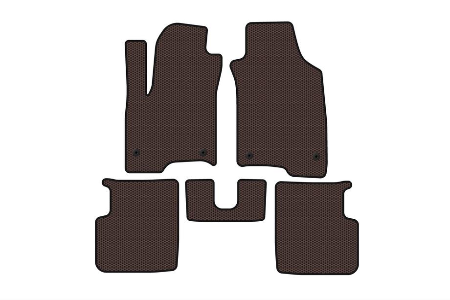 Fiat Panda 2011–2023 Gumijas paklājiņi Carsuit (Brūni) Image